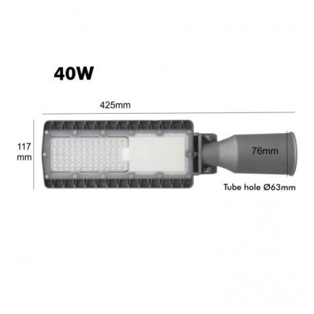 Led-straatverlichting 40W buiten HALLEY SMD3030 high efficiency