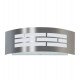 Wandlamp LED E27 GOTEMBURGO nikkel voor buiten IP44