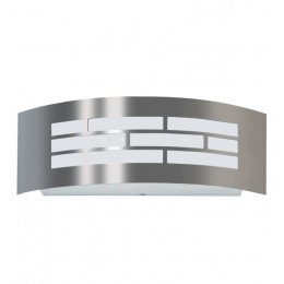 Wandlamp LED E27 GOTEMBURGO nikkel voor buiten IP44
