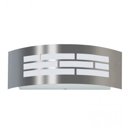 Aplique LED de pared E27 GOTEMBURGO níquel exterior IP44
