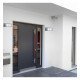 Wandlamp LED E27 GOTEMBURGO nikkel voor buiten IP44