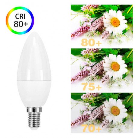 LED vela lamp 6W E14 C37 180° OSRAM DURIS Chip