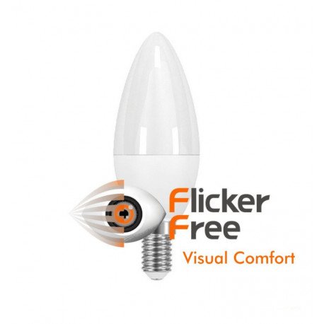 LED vela lamp 6W E14 C37 180° OSRAM DURIS Chip