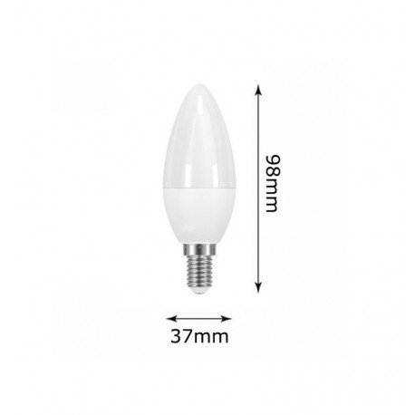LED vela lamp 6W E14 C37 180° OSRAM DURIS Chip