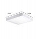 Opbouw led-plafond 20W vierkant voor binnen met OSRAM-chip