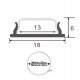 U-profiel flexibele led aluminium 2 meter voor bochten