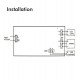 LED Noodverlichting 4W IP65 met automatische test en plafondkit