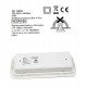 LED Noodverlichting 4W IP65 met automatische test en plafondkit