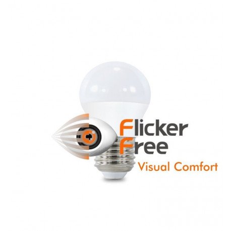 LED-lamp 6W E27 G45 220° OSRAM Chip DURIS sin flicker