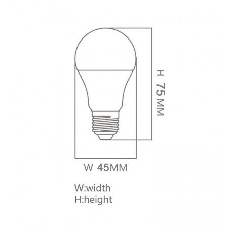 LED-lamp 6W E27 G45 220° OSRAM Chip DURIS sin flicker