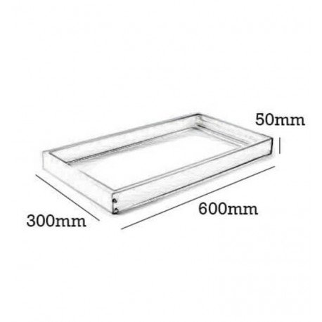 Ledpaneel 60x30 montagekit opbouw wit (niet-inbouw) plafond