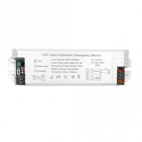 Noodomschakelset voor ledarmatuur tot 50W
