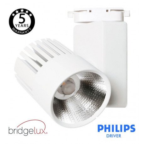 Led-schijnwerper 40W voor monofasige rail wit 100° UPPSALA Philips