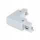 L-connector links voor 3-fase rails