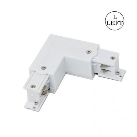 L-connector links voor 3-fase rails