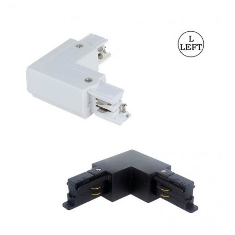 L-connector links voor 3-fase rails