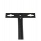 LED Floodlight Extensible Wall Mount Bracket Black 60-105 cm