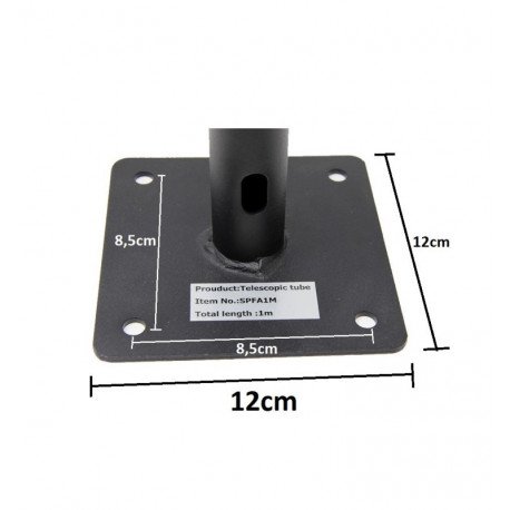 LED Floodlight Extensible Wall Mount Bracket Black 60-105 cm