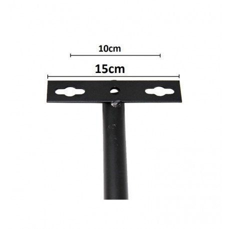 LED Floodlight Extensible Wall Mount Bracket Black 60-105 cm