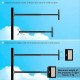 LED Floodlight Extensible Wall Mount Bracket Black 60-105 cm
