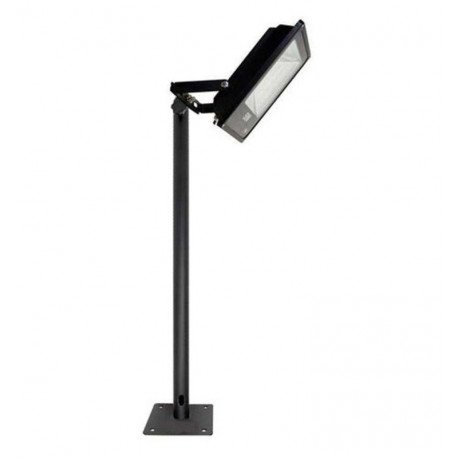 Verstelbare beugel voor led-schijnwerper zwart 60-105 cm voor wand