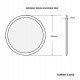 Slim ronde LED-downlight 20W dimbaar OSRAM DURIS E