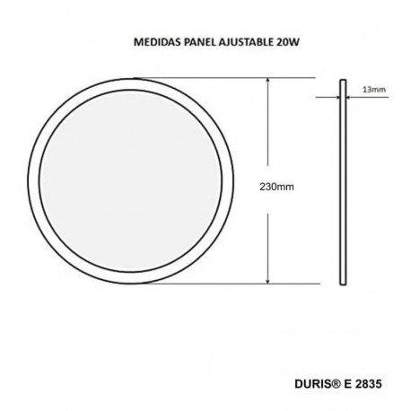 Slim ronde LED-downlight 20W dimbaar OSRAM DURIS E
