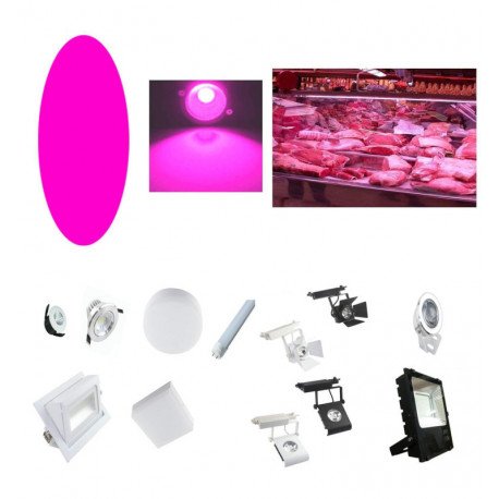 Rosa filter voor LED dicroïsche decoratieve armatuur