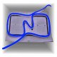 Led-neonstrip 8W 12V flexibel blauw 25m voor reclame
