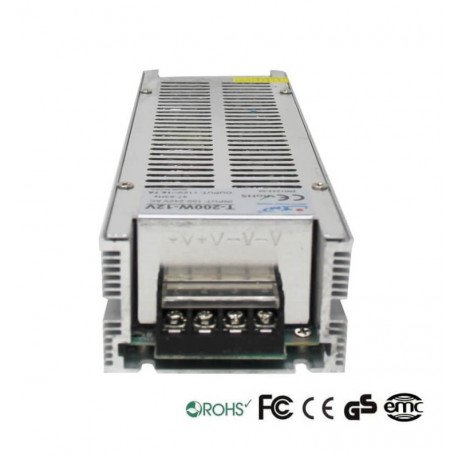 12V 200W slanke voeding voor ledstrips (interieur) IP20