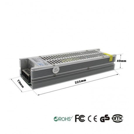 12V 200W slanke voeding voor ledstrips (interieur) IP20