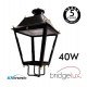 Farola LED Villa aluminio forjado 40W-50W-65W-100W exterior