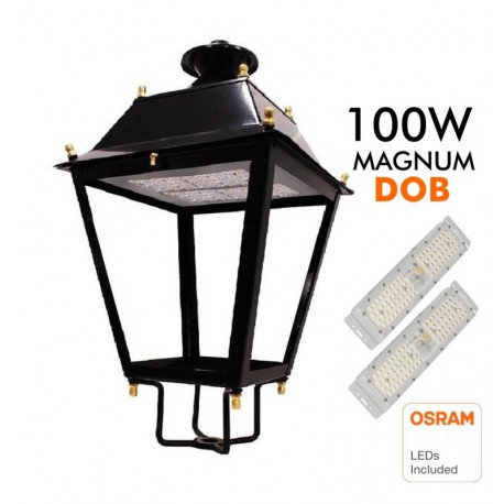 Farola LED Villa aluminio forjado 40W-50W-65W-100W exterior