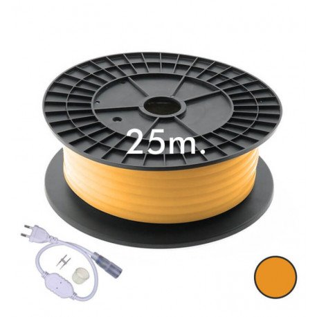 LED neon strip circulair flexibele 220V 7W/m 360° voor decoratie oranje