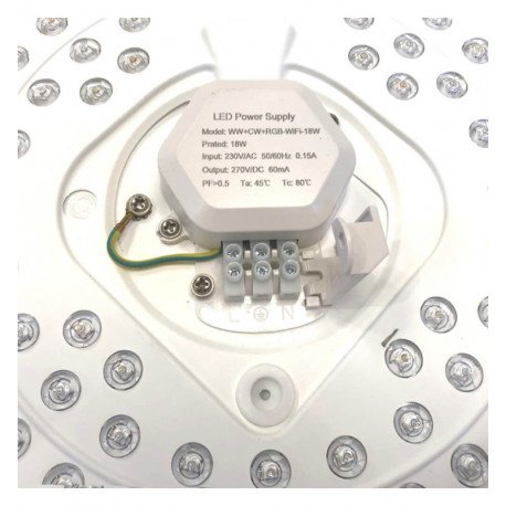 Plafón LED 18W WiFi SMART RGB+CCT regulable