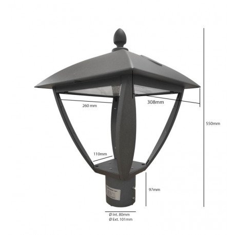 Led straatverlichting 10W-100W buiten met programmeerbare Philips driver