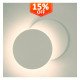 Aplique LED 5W Eclipse blanco para pared con luz ajustable