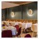 Aplique LED 5W Eclipse blanco para pared con luz ajustable