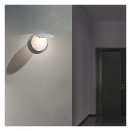 LED Wall Light 5W Eclipse White with Adjustable Light