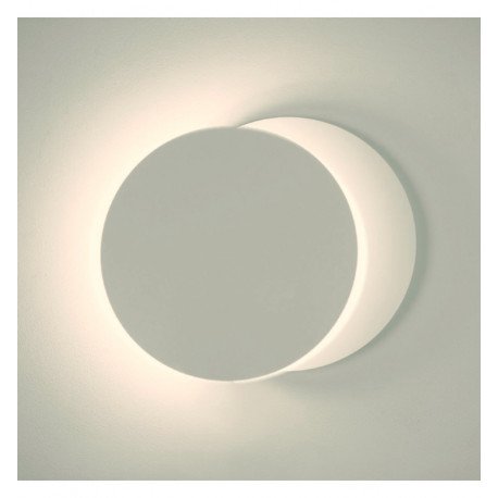 LED Wall Light 5W Eclipse White with Adjustable Light