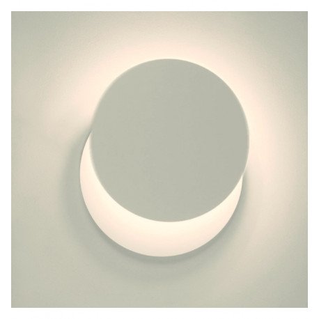 LED Wall Light 5W Eclipse White with Adjustable Light