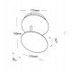 Aplique LED 5W Eclipse blanco para pared con luz ajustable