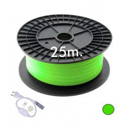 Led neon circular 220V 7W/m flexibele strip voor decoratie groen