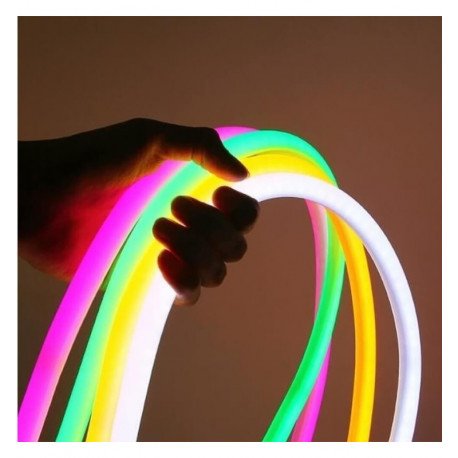 Led neon circular 220V 7W/m flexibele strip voor decoratie groen