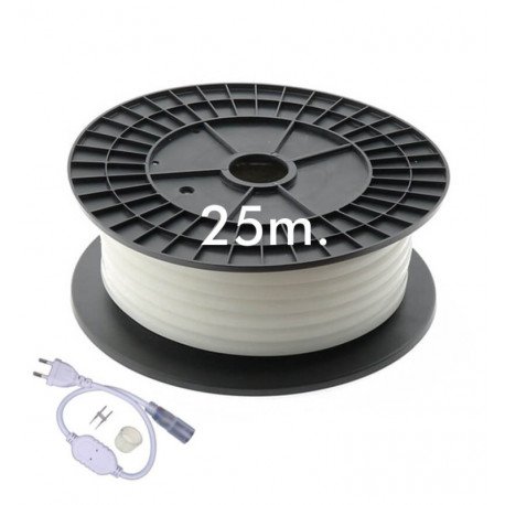 Led neon circular 220V 7W/m flexibele strip voor decoratie groen