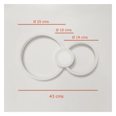 LED Wall Light 24W VISBY Warm White 3000K