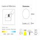 Led downlight 24W inbouw zonder frame met selecteerbare CCT