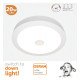 Plafón LED Sensor Movimiento CCT 24W para zonas de paso