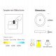 Plafón LED Sensor Movimiento CCT 24W para zonas de paso