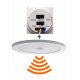 Plafón LED Sensor Movimiento CCT 24W para zonas de paso